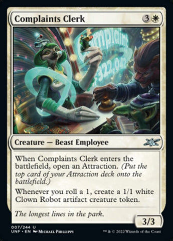 Complaints Clerk [Unfinity] 