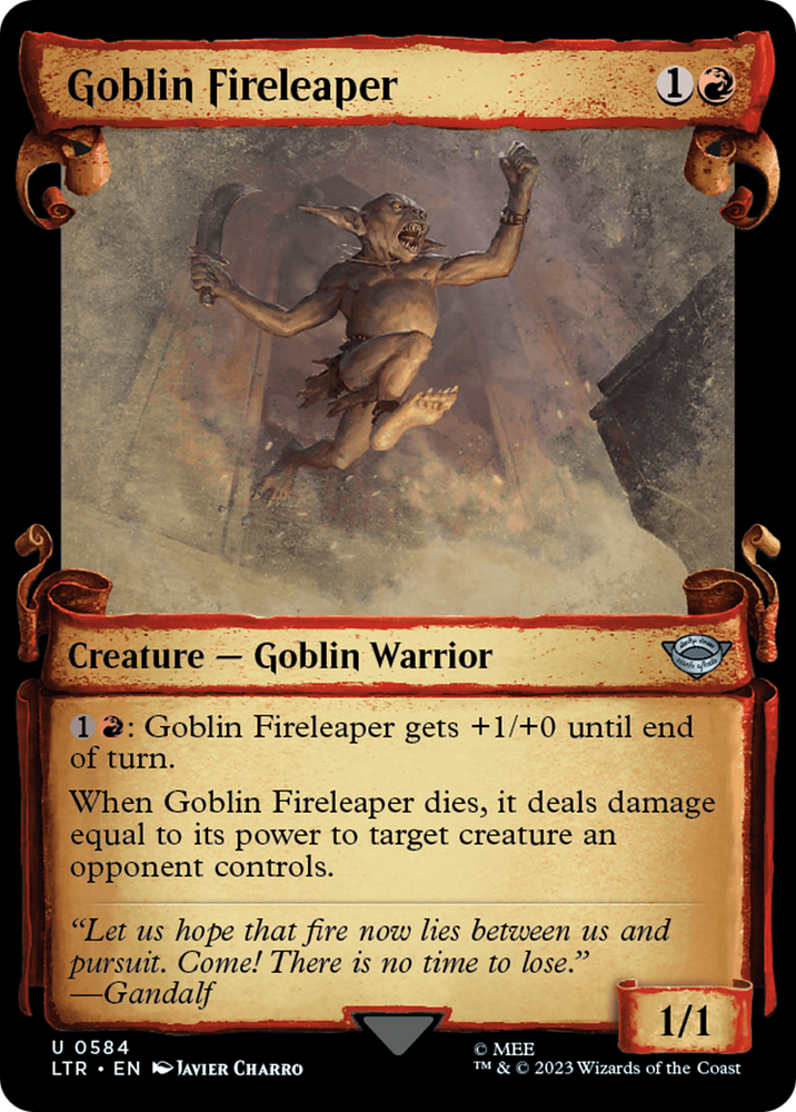 Goblin Fireleaper [The Lord of the Rings: Tales of Middle-Earth Showcase Scrolls] 