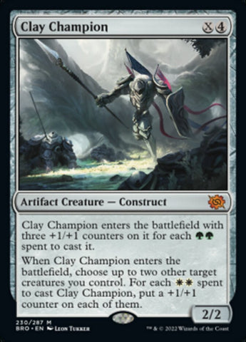 Clay Champion (Promo Pack) [The Brothers' War Promos] 