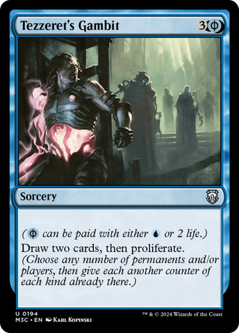 Tezzeret's Gambit (Ripple Foil) [Modern Horizons 3 Commander] 