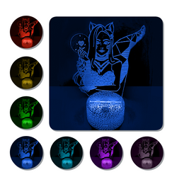 Ahri KDA Cracked Base Led Lamp