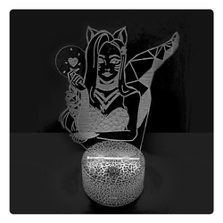 Ahri KDA Cracked Base Led Lamp