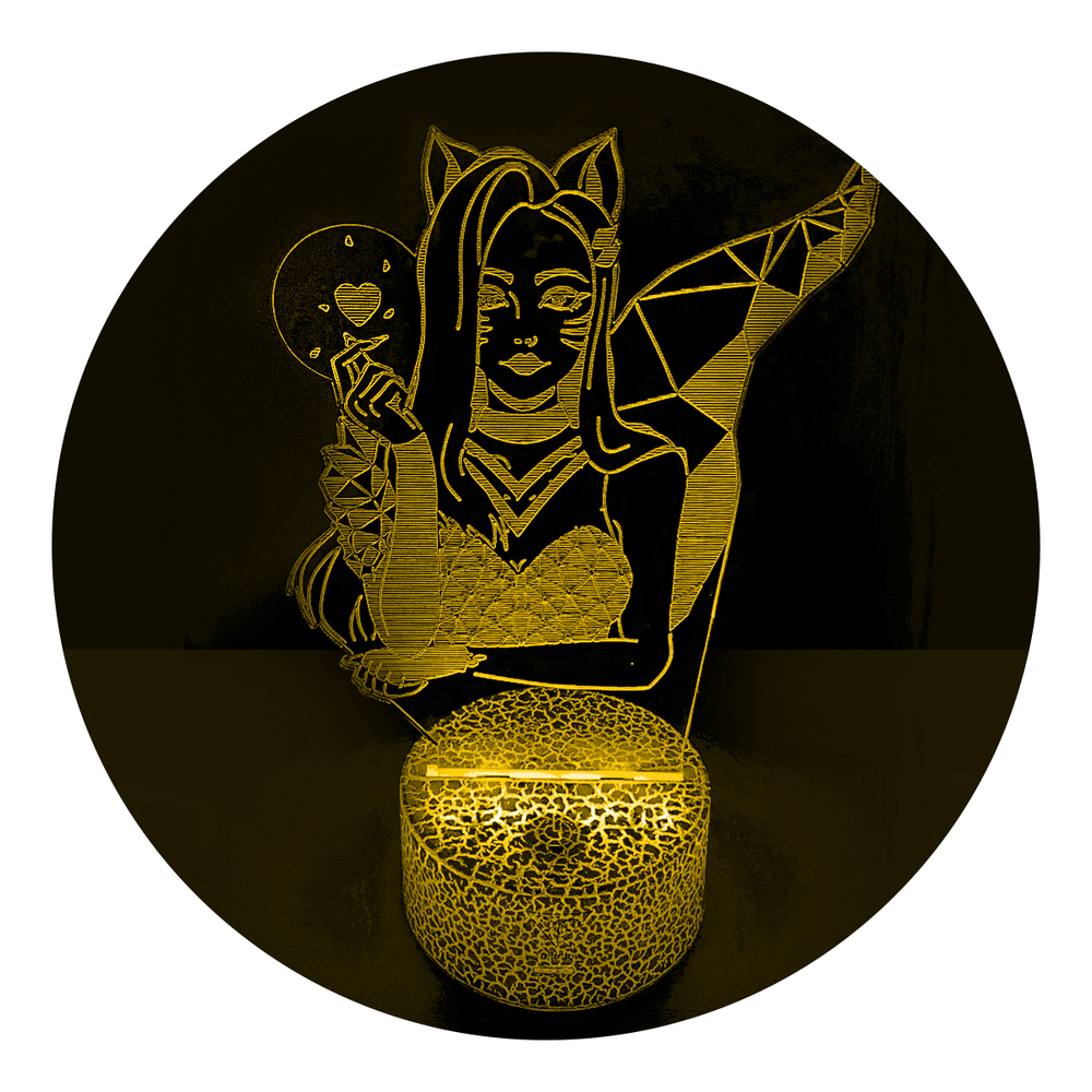 Ahri KDA Cracked Base Led Lamp