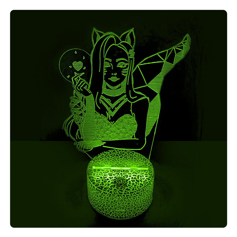 Ahri KDA Cracked Base Led Lamp
