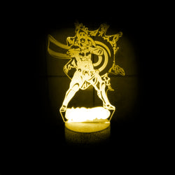 Lámpara 3d escritorio Naruto Ninjutsu Base Agrietada