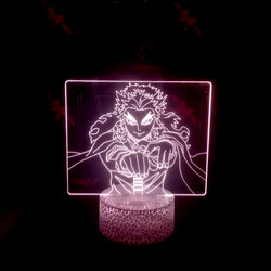 Lámpara Ilusión 3d Kyojuro Rengoku Demon Slayer Base Agrietada