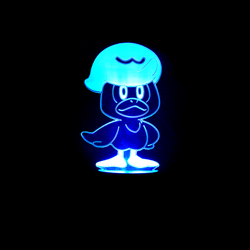 Lámpara Led Quaxly Base Negra con Aplicación