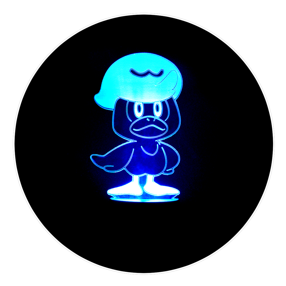 Lámpara Led Quaxly Base Negra con Aplicación