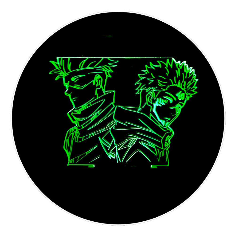 Lámpara 3d Escritorio Jujutsu Kaisen Base Negra
