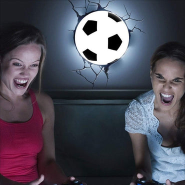 Lámpara Deco Light Mural 3D Balón de Fútbol