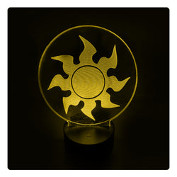 Lámpara Led MTG Símbolo Blanco Base Negra