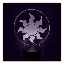 Lámpara Led MTG Símbolo Blanco Base Negra