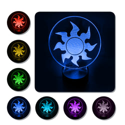 Lámpara Led MTG Símbolo Blanco Base Negra