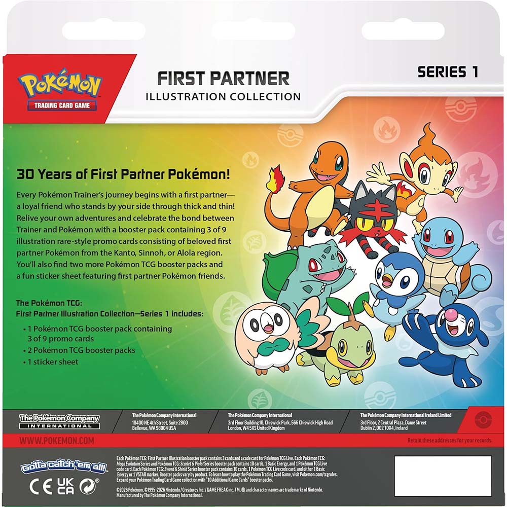 Pokemon TCG - First Partner Illustration Collection Q1 2026