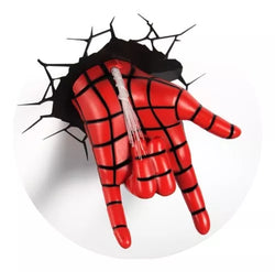 Deco Light Mural 3D Lamp Spiderman Hand Marvel Avengers