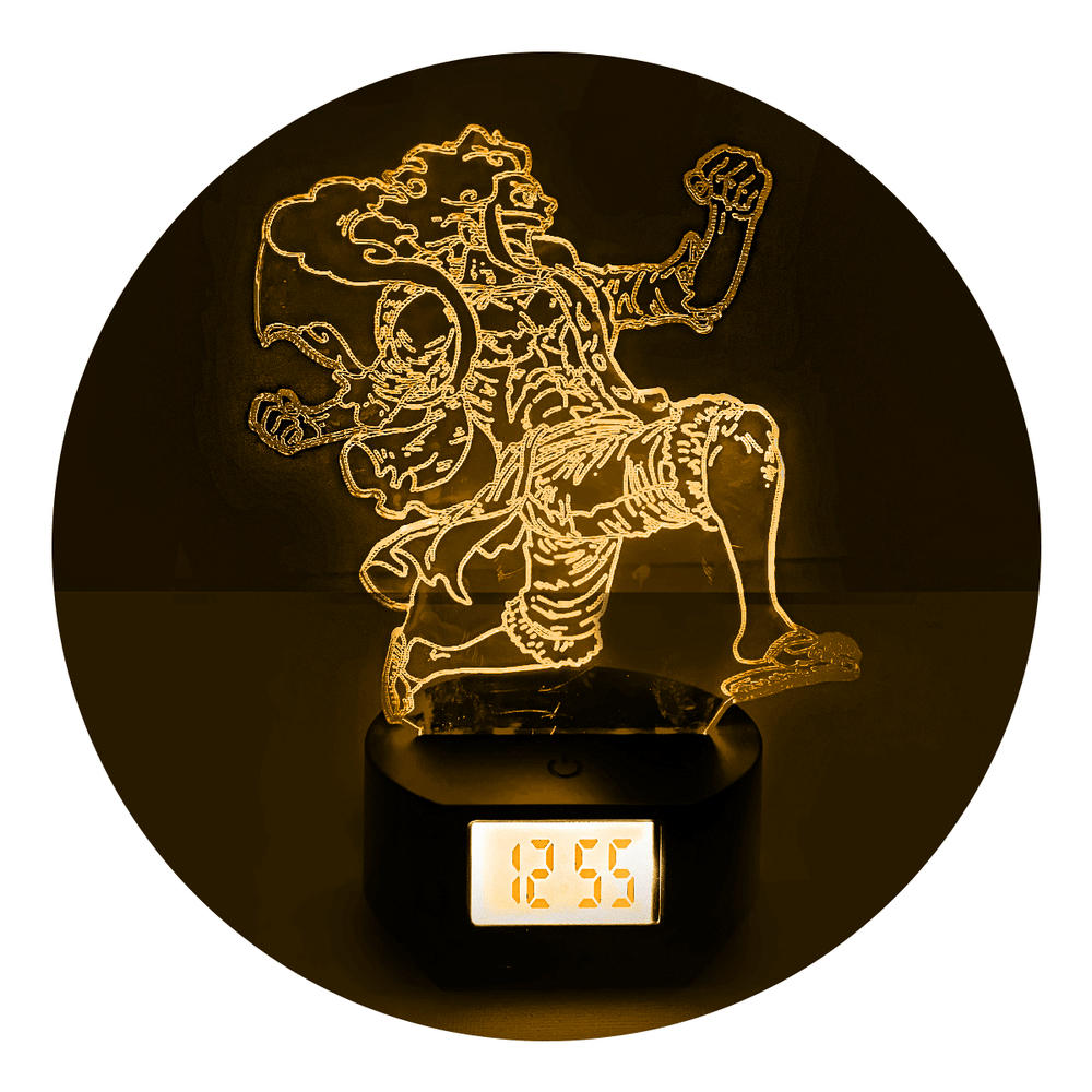 Lámpara Led Gear5 Corriendo Base Reloj con Alarma