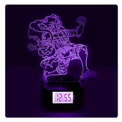 Lámpara Led Gear5 Corriendo Base Reloj con Alarma