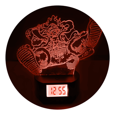 Lámpara Led Gear5 Risa Base Reloj con Alarma