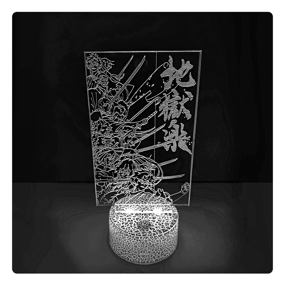 Lámpara Led Jigokuraku Base Agrietada