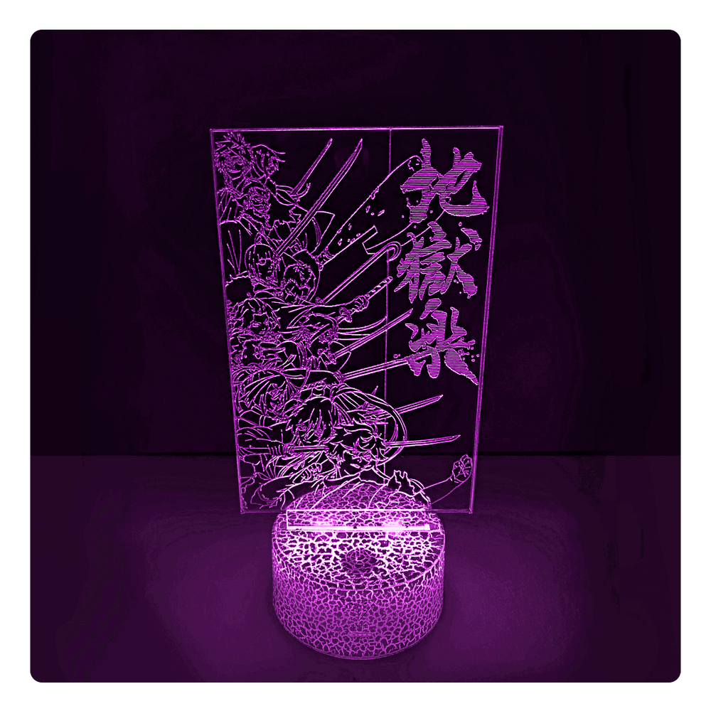Lámpara Led Jigokuraku Base Agrietada