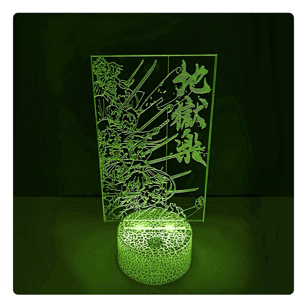 Lámpara Led Jigokuraku Base Agrietada