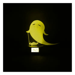 Lámpara 3d Hutao Fantasma Genshin Impact Base Reloj USB