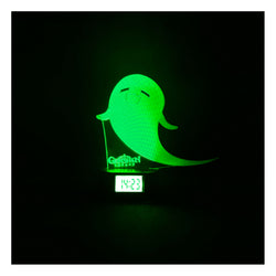 Lámpara 3d Hutao Fantasma Genshin Impact Base Reloj USB