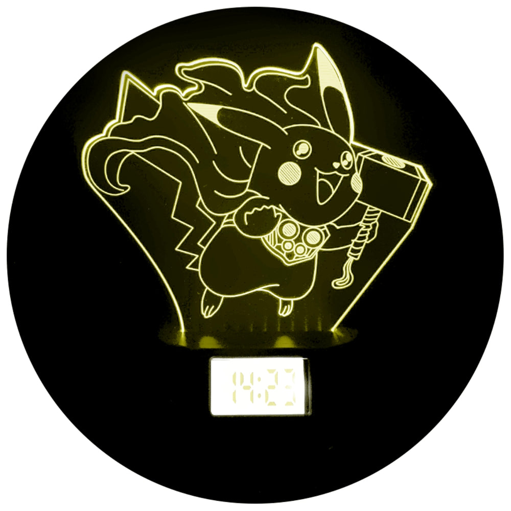Lámpara Led Pikathor Base Reloj con Alarma