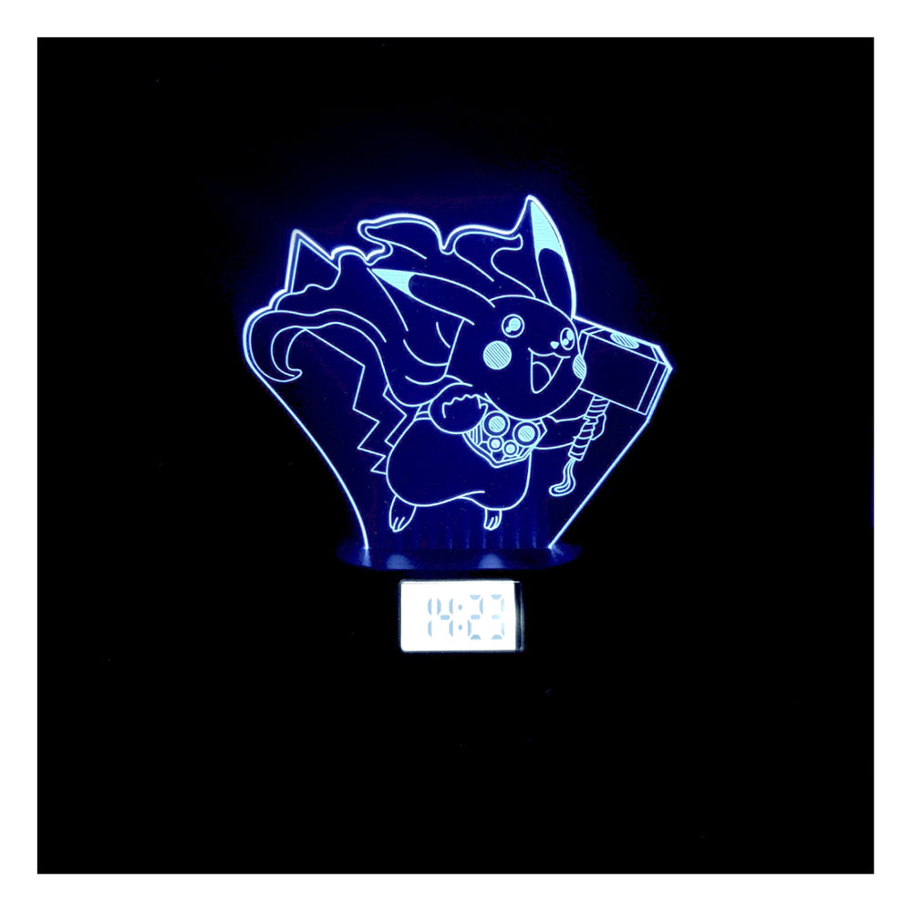 Lámpara Led Pikathor Base Reloj con Alarma