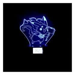 Lámpara Led Pikathor Base Reloj con Alarma