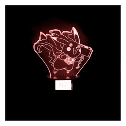 Lámpara Led Pikathor Base Reloj con Alarma