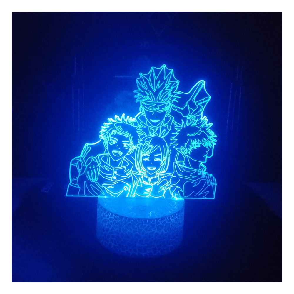 Satoru Gojo Jujutsu Kaisen 3D Lamp Cracked Base