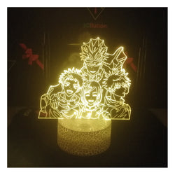 Satoru Gojo Jujutsu Kaisen 3D Lamp Cracked Base
