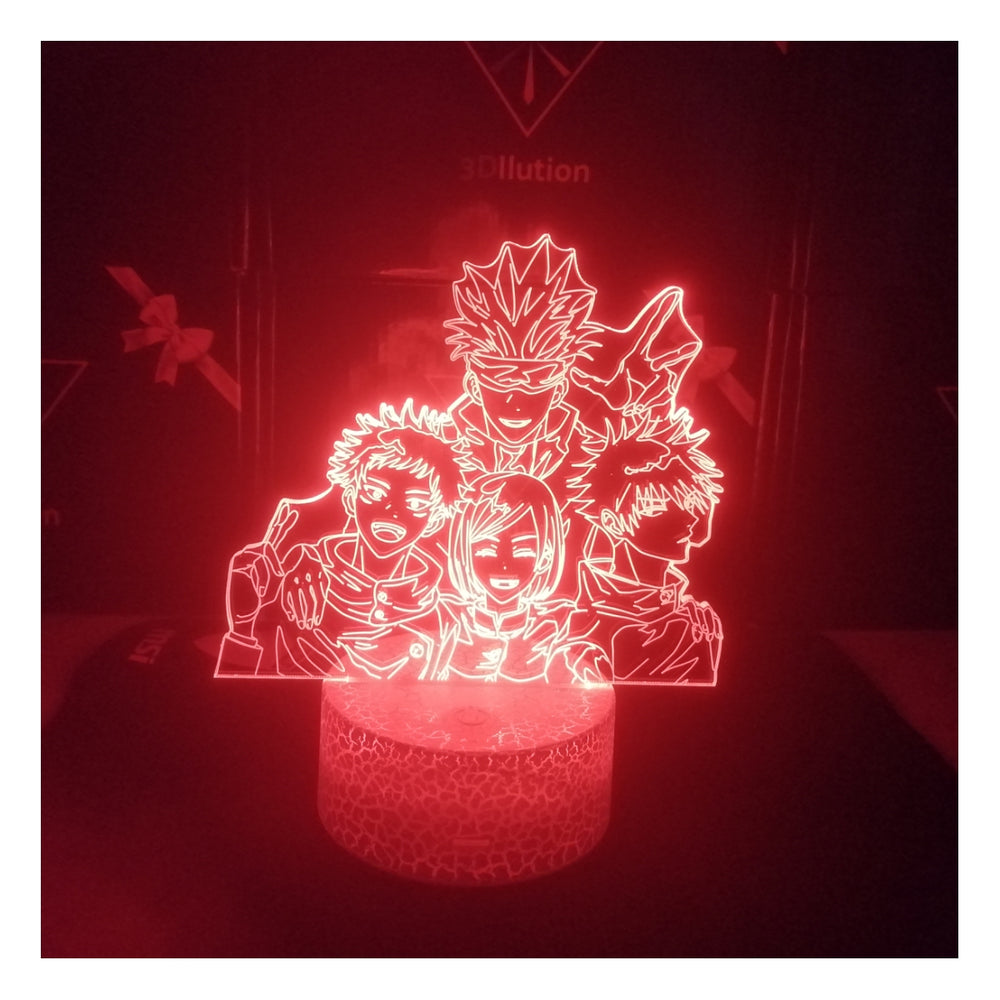 Satoru Gojo Jujutsu Kaisen 3D Lamp Cracked Base
