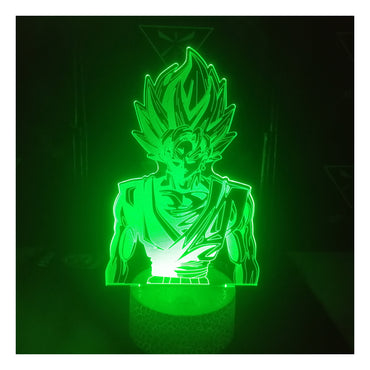 3D Illusion Lamp Goku Super Saiyan Cracked Base