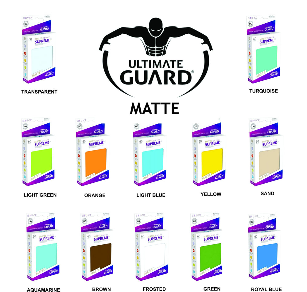 Supreme UX Matte Ultimate Guard Japanese Protectors 60un
