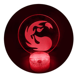 Lámpara Led MTG Símbolo Rojo Base Agrietada