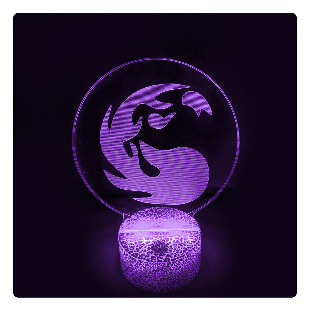 Lámpara Led MTG Símbolo Rojo Base Agrietada