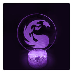 Lámpara Led MTG Símbolo Rojo Base Agrietada