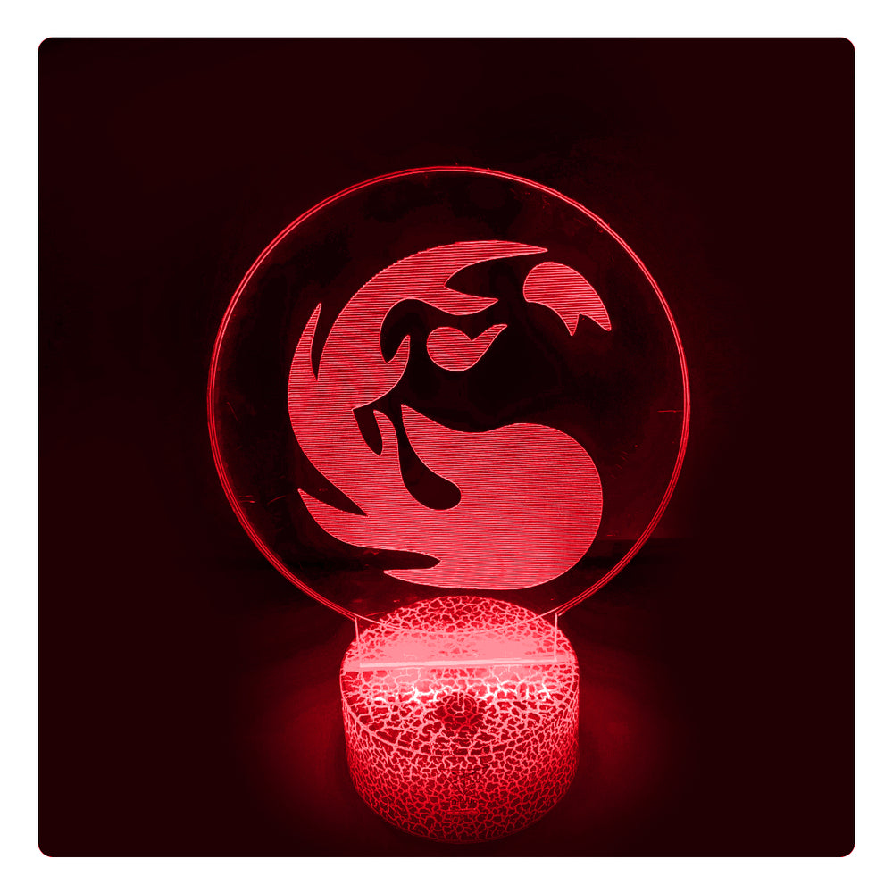 Lámpara Led MTG Símbolo Rojo Base Agrietada