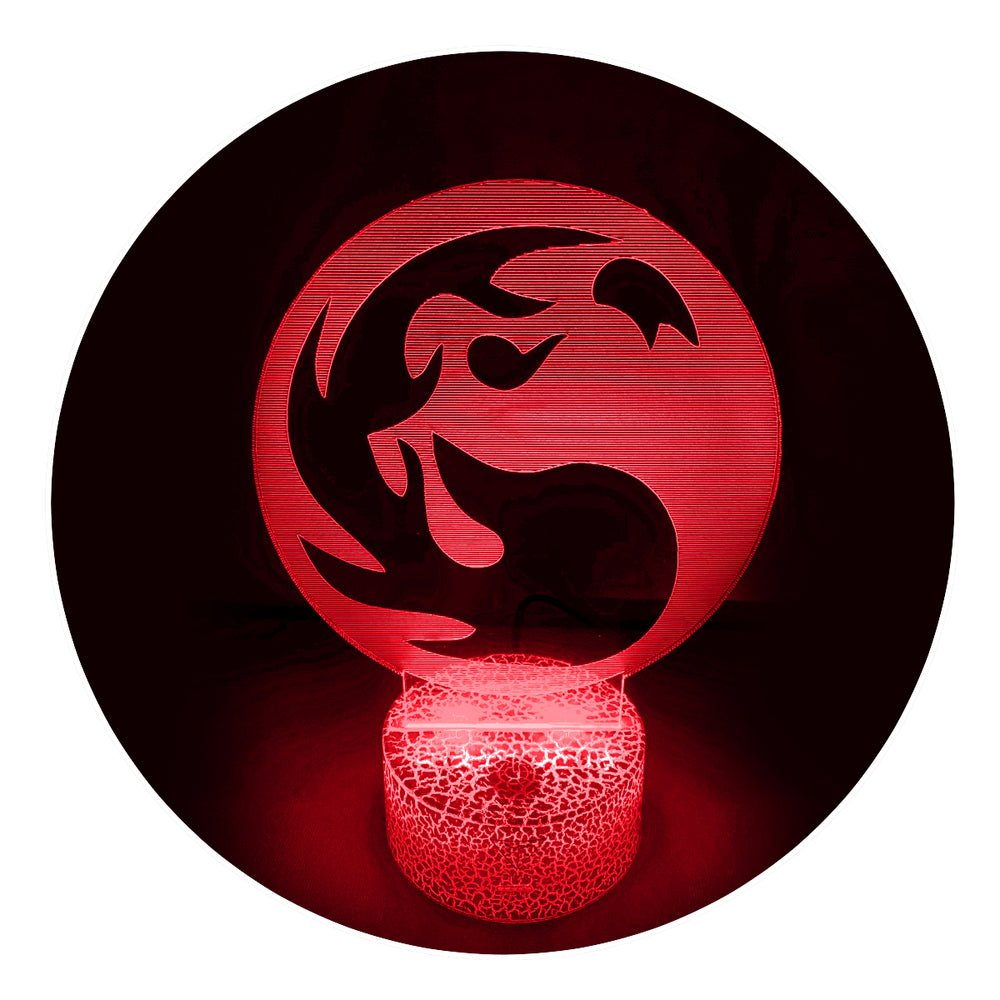 Lámpara Led MTG Símbolo Rojo I Base Agrietada