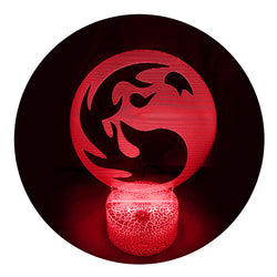 Lámpara Led MTG Símbolo Rojo I Base Agrietada