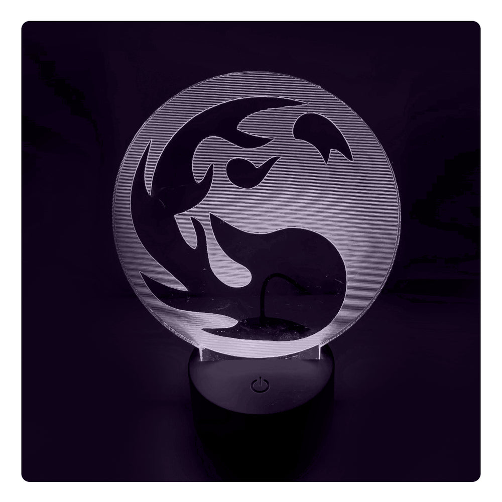 Lámpara Led MTG Símbolo Rojo I Base Negra