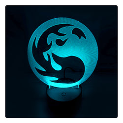 Lámpara Led MTG Símbolo Rojo I Base Negra