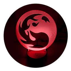 Lámpara Led MTG Símbolo Rojo I Base Negra