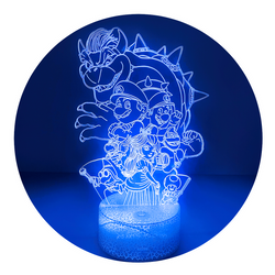 Lámpara Led Super Mario Bross Base Agrietada