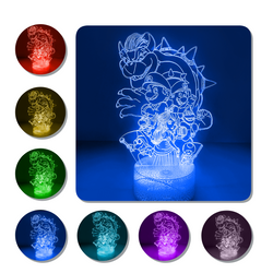 Lámpara Led Super Mario Bross Base Agrietada