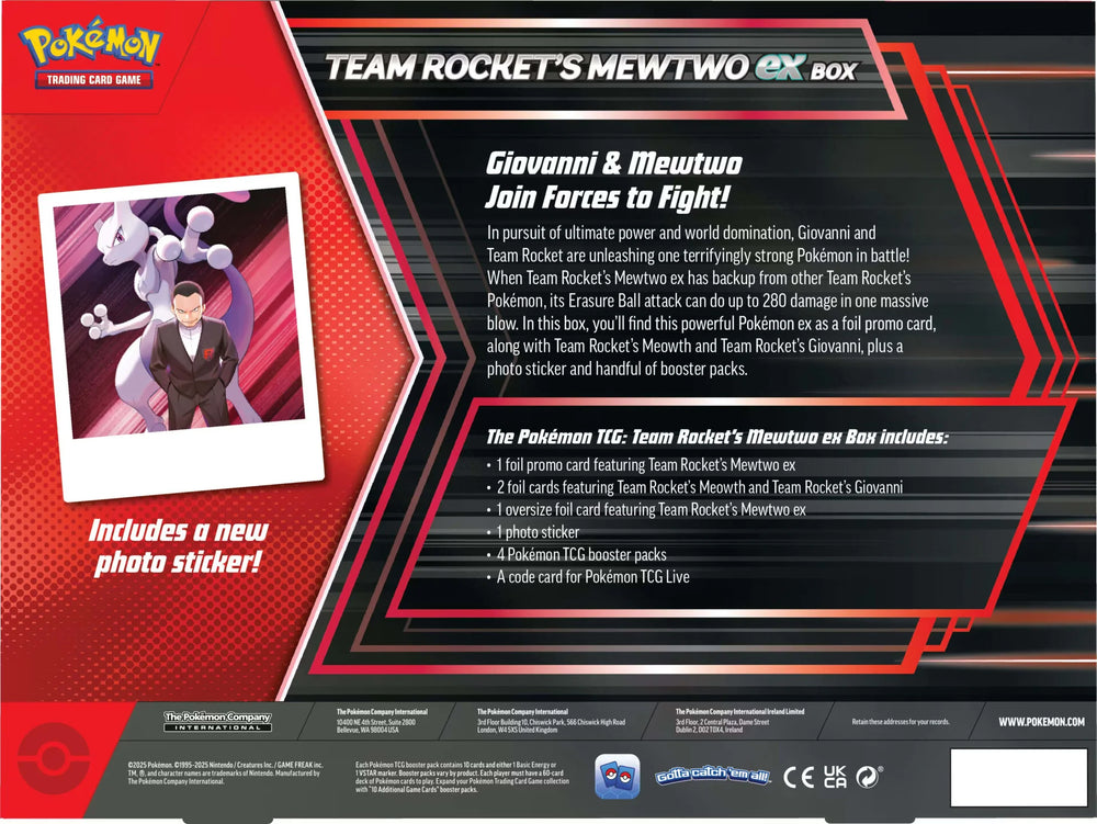 [PREVENTA] Pokemon TCG: Team Rocket’s Mewtwo ex Box