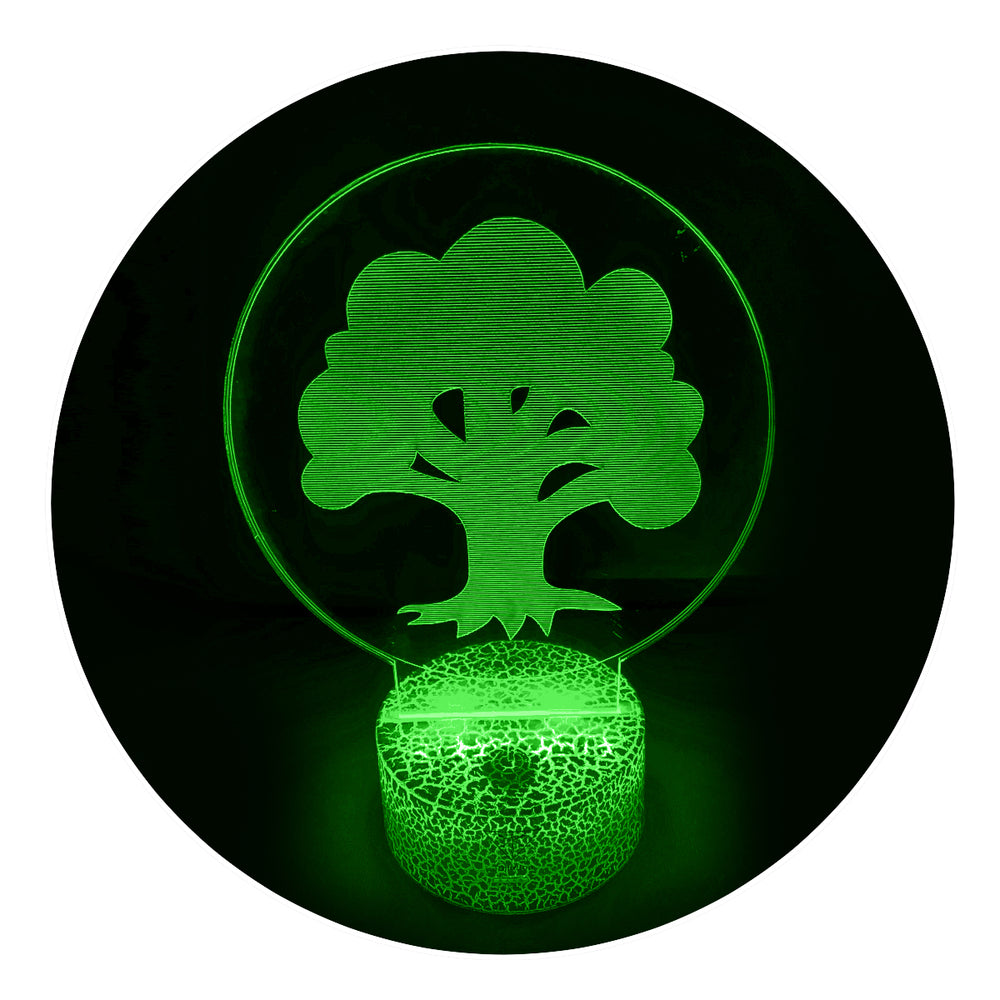 Lámpara Led MTG Símbolo Verde Base Agrietada