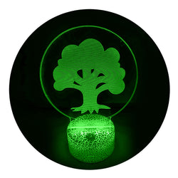 Lámpara Led MTG Símbolo Verde Base Agrietada